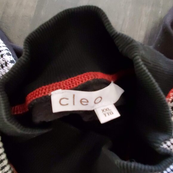 Cleo size XXL mock neck, multi plaid sweatshirt - Picture 4 of 5
